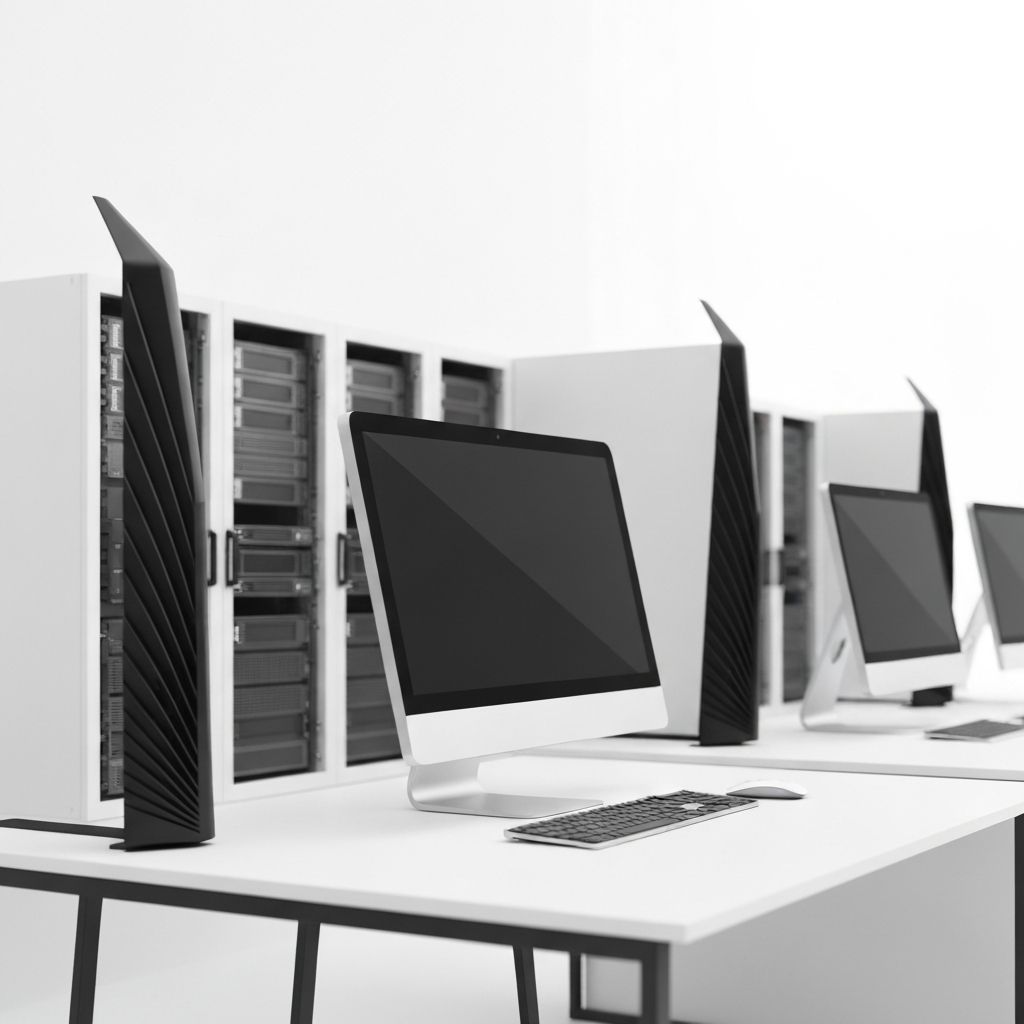 Modern technology workspace